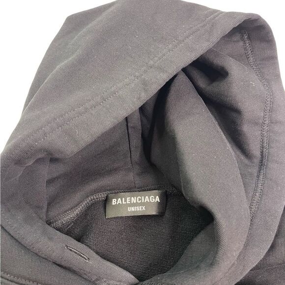 Balenciaga Crest-Motif Cotton Sweatshirt Hoodie Unisex - Picture 5 of 9